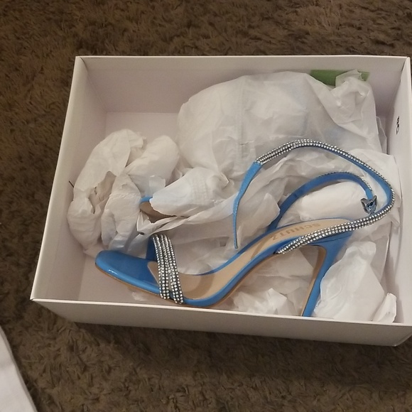 SCHUTZWomen's Altina Glam Crystal Embellished High Heel Sandals - Picture 2 of 4